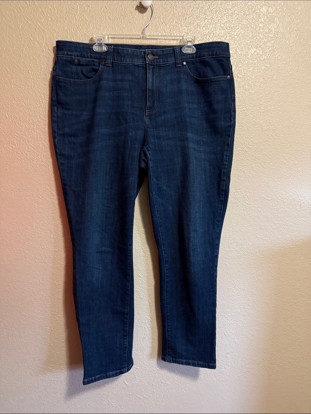 Talbots Women's Simply Flattering 5-Pocket Boyfriend Jeans Size 16W